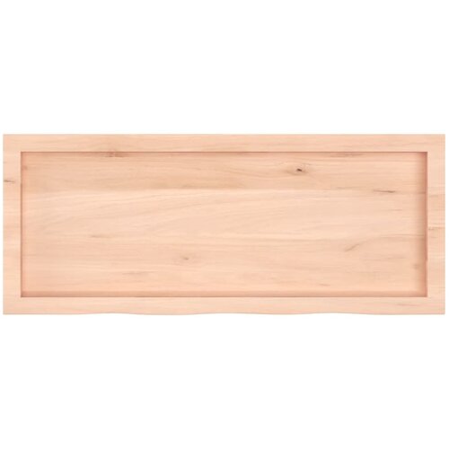  Zidna polica 100x40x(2-6) cm neobrađena masivna hrastovina Slike