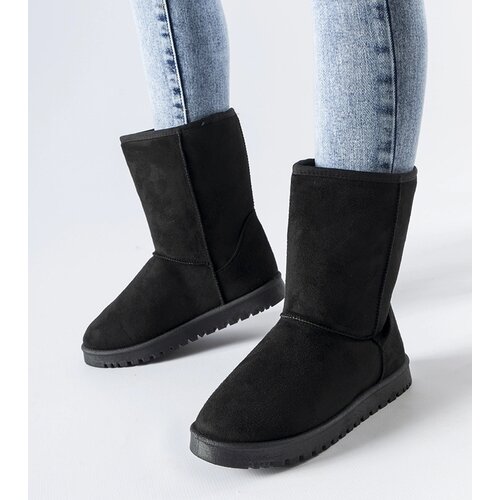 Gemre Black insulated classic snow boots Ireneo Cene