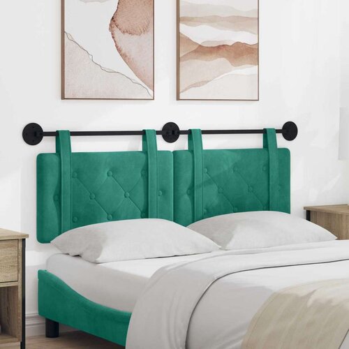  Držeće uzglavlje Zidne Tirkizna 130 x 55 x 5 cm Baršun - Tirkizna 120 cm bez LED Cene