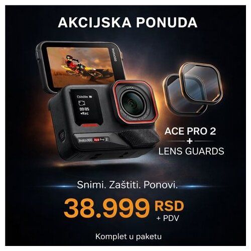 INSTA 360 Ace Pro 2 Stand bund+LensG Cene