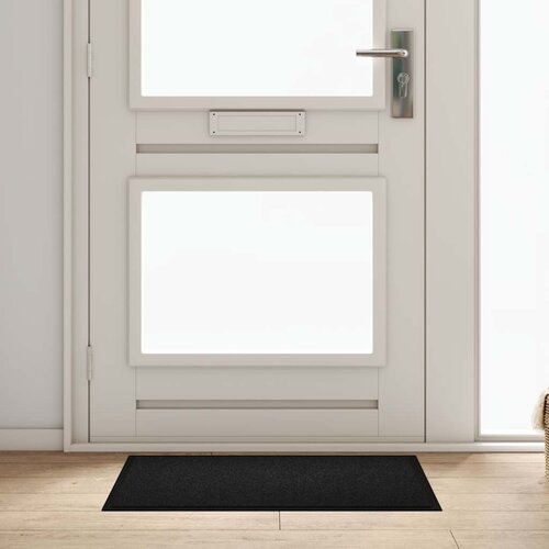 vidaXL Otirač Crna 60 x 80 cm Teddy tkanina Cijene