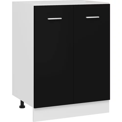  Spodnja omarica črna 60x46x81,5 cm iverna plošča