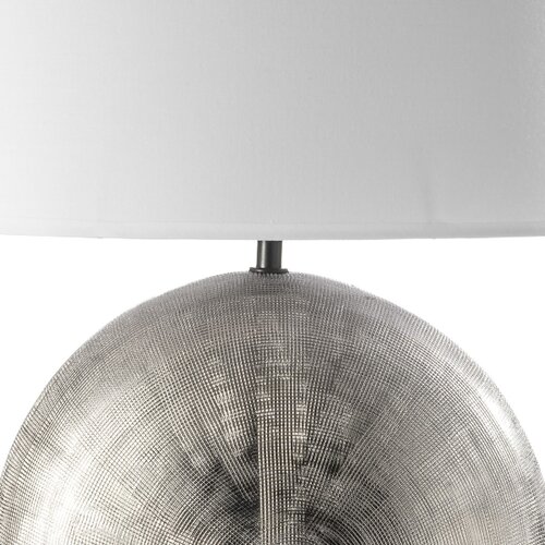 ONLI Stona lampa CERAMICA 1xE27/15W/230V 51 cm srebrna/bela Slike