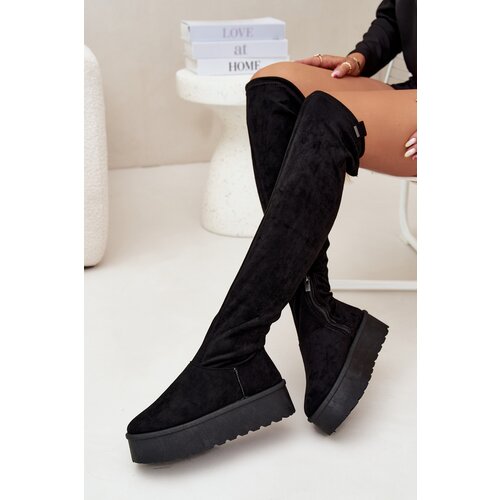 Big Star Womens Platform Knee High Boots Slike