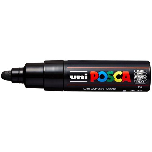  Marker UNI POSCA PC-7M 4.5 - 5.5 MM Black (24) Cene
