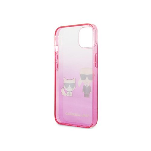 Karl Lagerfeld futrola za iPhone 13 pink karl &amp;amp; choupette head gradient ( GSM114867 ) Slike