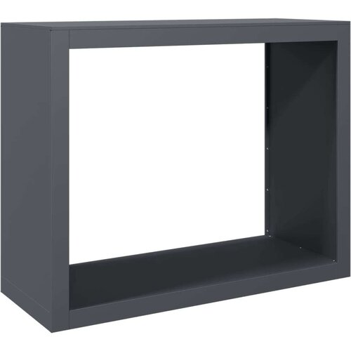 VidaXL Stalak za drva za ogrjev antracit 100x40x80 cm čelični Slike