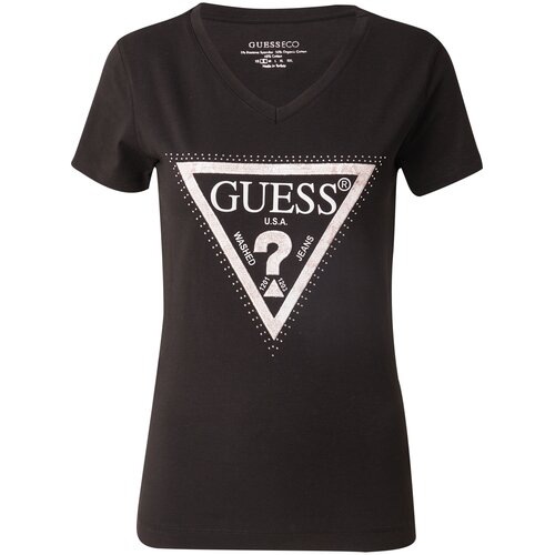 Guess Majica roza / crna / bijela Cijene