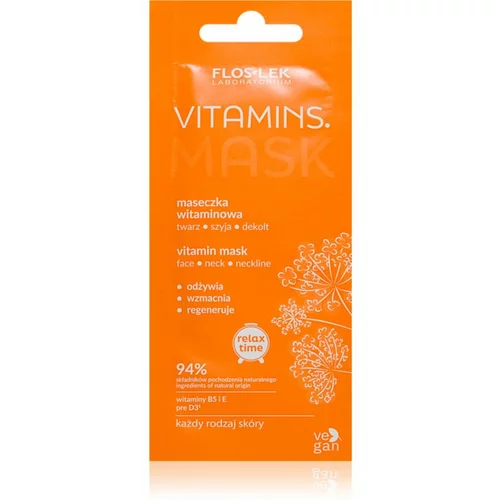FlosLek Laboratorium Vitamins vitaminska maska za obraz 6 ml