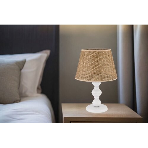 Opviq Stona lampa 300 Hazeran, 60 W, 45 cm, Krem Cene