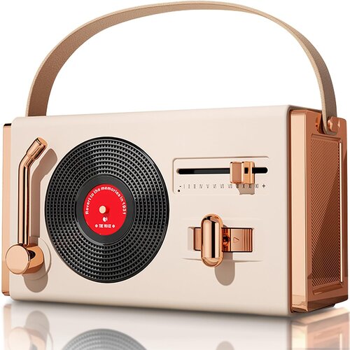 Generic majhen prenosni retro bluetooth zvočnik, srčkan retro brezžični zvočnik, (21124628) Slike