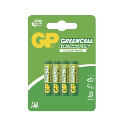 Baterija GP GREENCELL cink-kloridna R03 AAA 4 blister 4/1 Cene