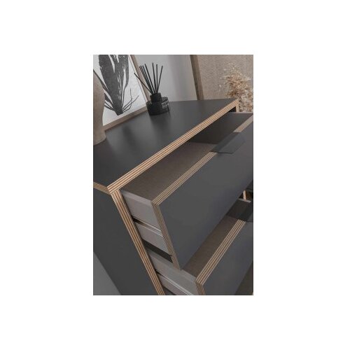 Hanah home Komoda s ladicama Arden, 50 x 105 x 40 cm, Antracit Slike