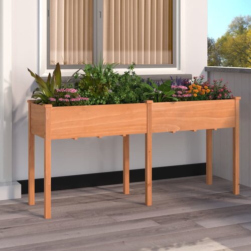 vidaXL Sadilica s oblogom smeđa 161 x 45 x 76 cm od masivne jelovine Cijene