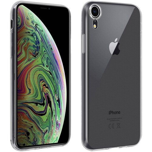 AVIZAR Popolna 360&amp;deg; za&amp;scaron;cita: Transparent soft shell Film iz kaljenega stekla s crnimi konturami str. Apple iPhone XR, (20615841) Slike