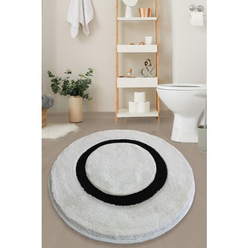 Wallity prostirka za kupatilo 90cm Crno-Siva Slike