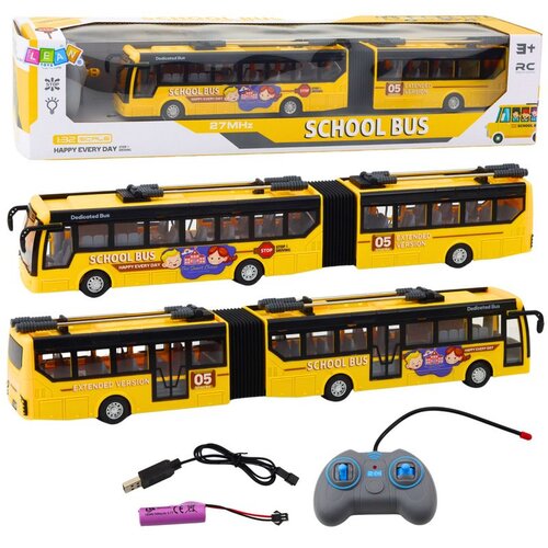 Rc 1:32 Žuti zglobni trolejbus na daljinsko upravljanje školski autobus Cene