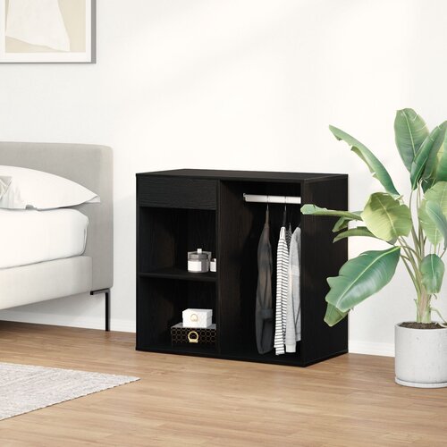 vidaXL Kabinet za ličila Črn hrast Les 80 x 40 x 75 cm Shranjevanje Cene
