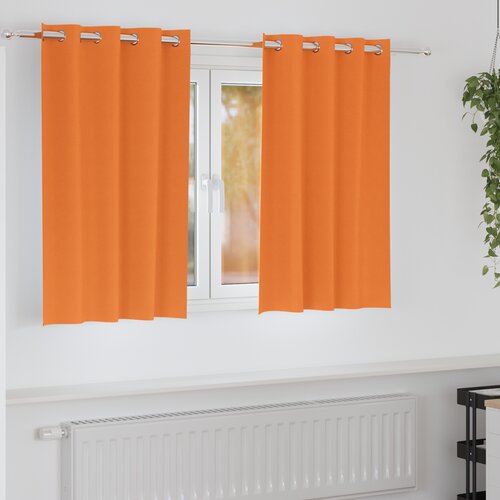 vidaXL Zavjese 2 pcs Svijetla narančasta 140 x 140 cm Poliester Cene