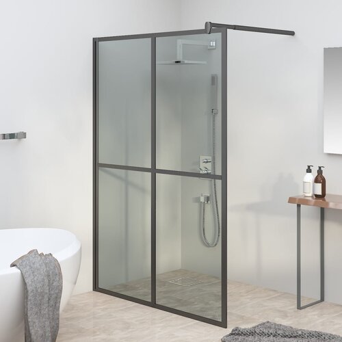 vidaXL Pregrada za tu&scaron; 140 x 195 cm od tamnog kaljenog stakla Cijene