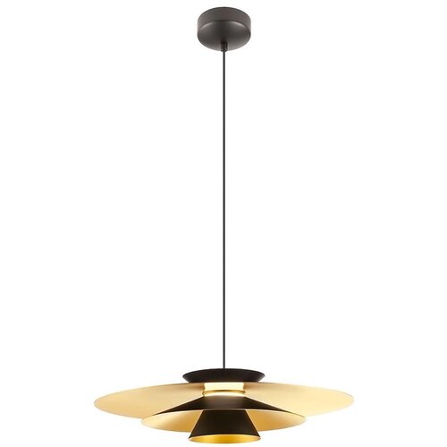  Redo 01-3001 - LED luster na sajli FARGO LED/16,5W/230V prečnik 50 cm crna/zlatna Cene