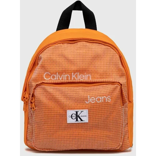 Calvin Klein Jeans Otroški nahrbtnik oranžna barva