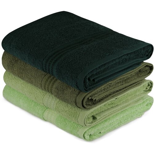 rainbow - Green Light Green Olive Green Green Dark Green Bath Towel Set (4 Pieces) Slike