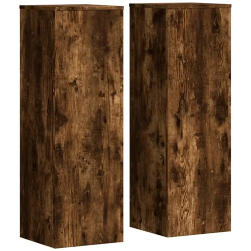 vidaXL Stojalo za rastline 2 kosa dimljeni hrast 33x33x100 cm inž. les, (21366380) vidaXL Stojalo za rastline 2 kosa dimljeni hrast 33x33x100 cm inž. les, (21366380)