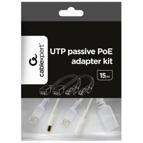 Gembird PP12-POE-0.15M-W UTP passive PoE adapter kit, 0.15 m (POE-INJ-SPLIT) Cene