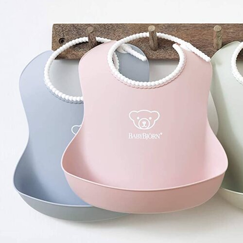 BABYBJORN 2 dijelni set podbradnjaka powder green/powder blue Slike