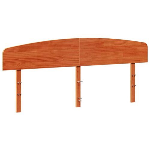 VidaXL Vzglavje vo&amp;scaron;čeno rjava 180 cm trdna borovina, (21007099) Slike