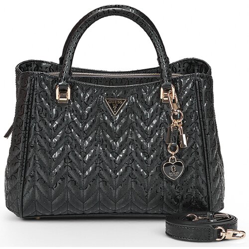 Guess Ročne torbice STACEY GIRLFRIEND SATCHEL Črna Cene