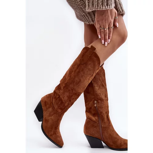 Kesi Camel Sloana Women's High Heeled Cowboy Boots