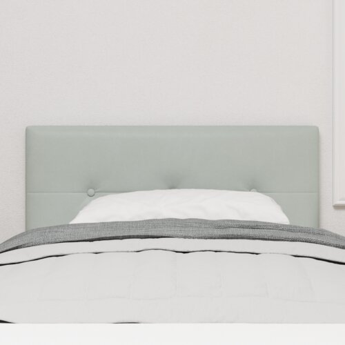 vidaXL LED uzglavlje s gumbima, svjetlosiva 100 cm, baršun Cene