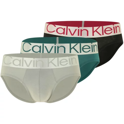 Calvin Klein Underwear Spodnje hlačke svetlo siva / smaragd / češnjevo rdeča / črna