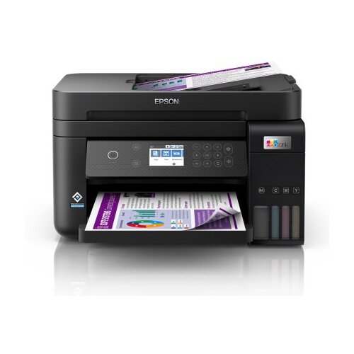 Printer EPSON EcoTank L6270 print/scan/copy. Rezolucija 4.800 x 1.200 dpi. 33str/min Monokrom.20str/min Colour. ADF.Duplex.USB, LAN.WiFi. tinte br.101 Cijene