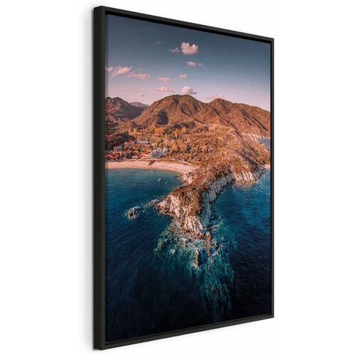  Slika - Cliff in Kalamitsi (1 Part) Vertical 60x90 U crnom drvenom okviru Cijene