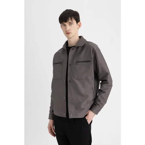 Defacto Regular Fit Shirt Collar Jacket Coat