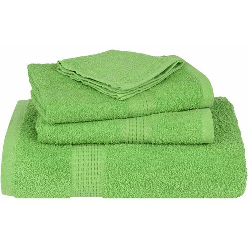  Ručnici FROGN 4 kom jabukasto zelene 100x200 cm 360 g/m&amp;sup2; Slike