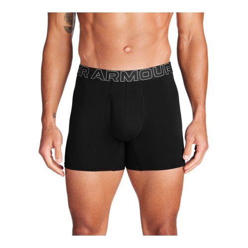 Under Armour UA Performance Cotton 6in Boxerjock 3 Pack, Black/Steel - M, (21286898) Cene