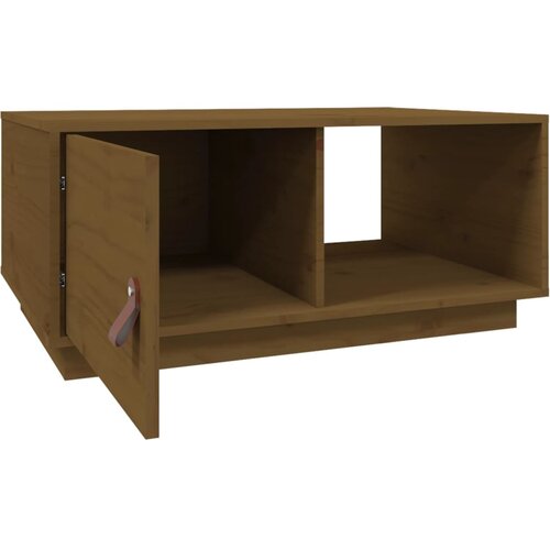  Stolić za kavu Smeđa boja meda 80x50x35,5cm od masivne borovine Slike