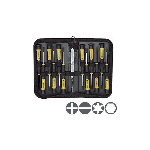 Proxxon 13-delni set micro odvijača i pincetom u torbici P22720 Slike