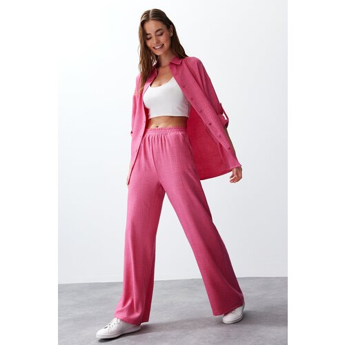 Trendyol Fuchsia Woven Two Piece Set Slike