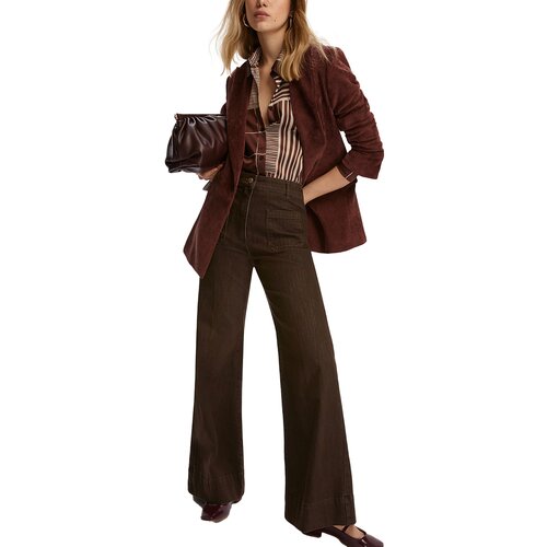 Emme Marella Jeans flare RUSPA Kostanjeva Slike