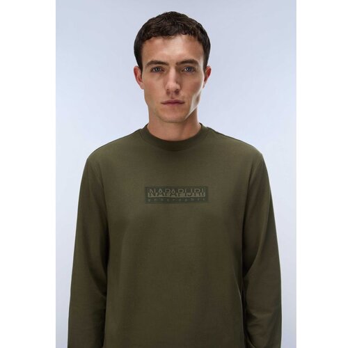 Napapijri S-box logo ls 1 olive night g1f Cene