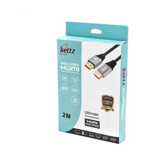 Kettz hdmi kabl hk-k020m premium v1.4 gold 2m 4k30hz 19+1 ( 101-83 ) Cene