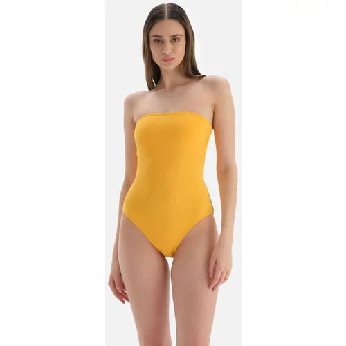 Dagi Yellow Strapless Swimwear