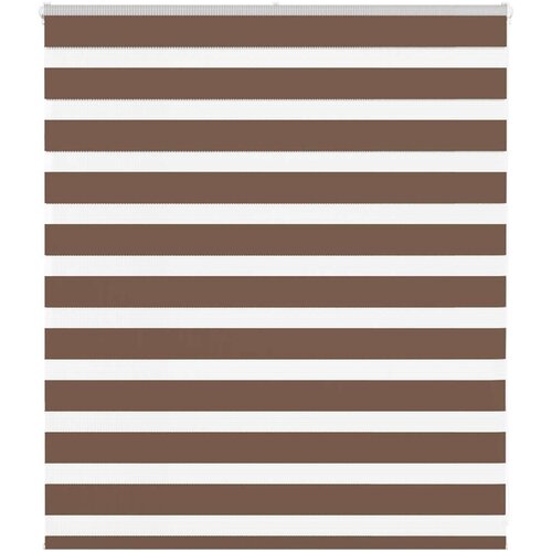 vidaXL Zebra zavesa rjava 135x100 cm širina blaga 130,9 cm poliester, (5000297715) Cene