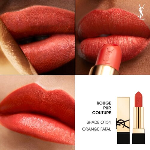 Yves Saint Laurent Rouge Pur Couture &amp;scaron;minka za ženske O154 Orange Fatal 3,8 g Slike