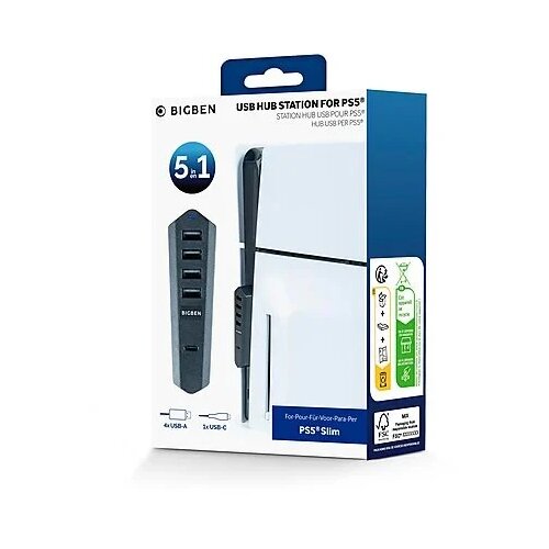 Bigben USB hub za PS5 Slim (4 x USB-a porta + 1 x USB-C Cijene